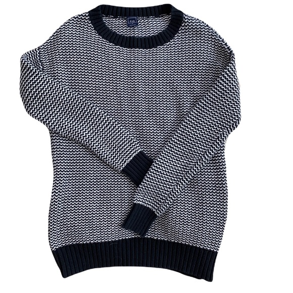 GAP Side Zip Tunic Sweater Off White in Black - Medium - Picture 2 of 14